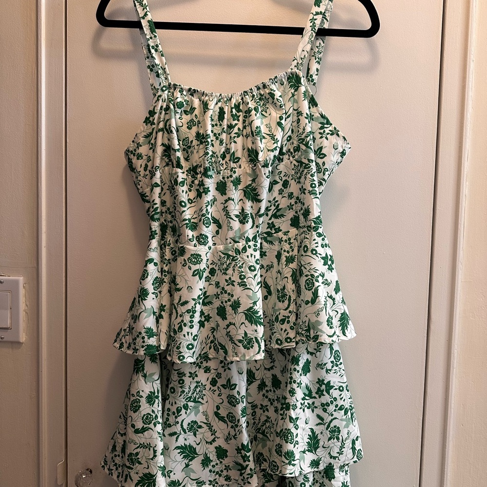 Green Floral Dress